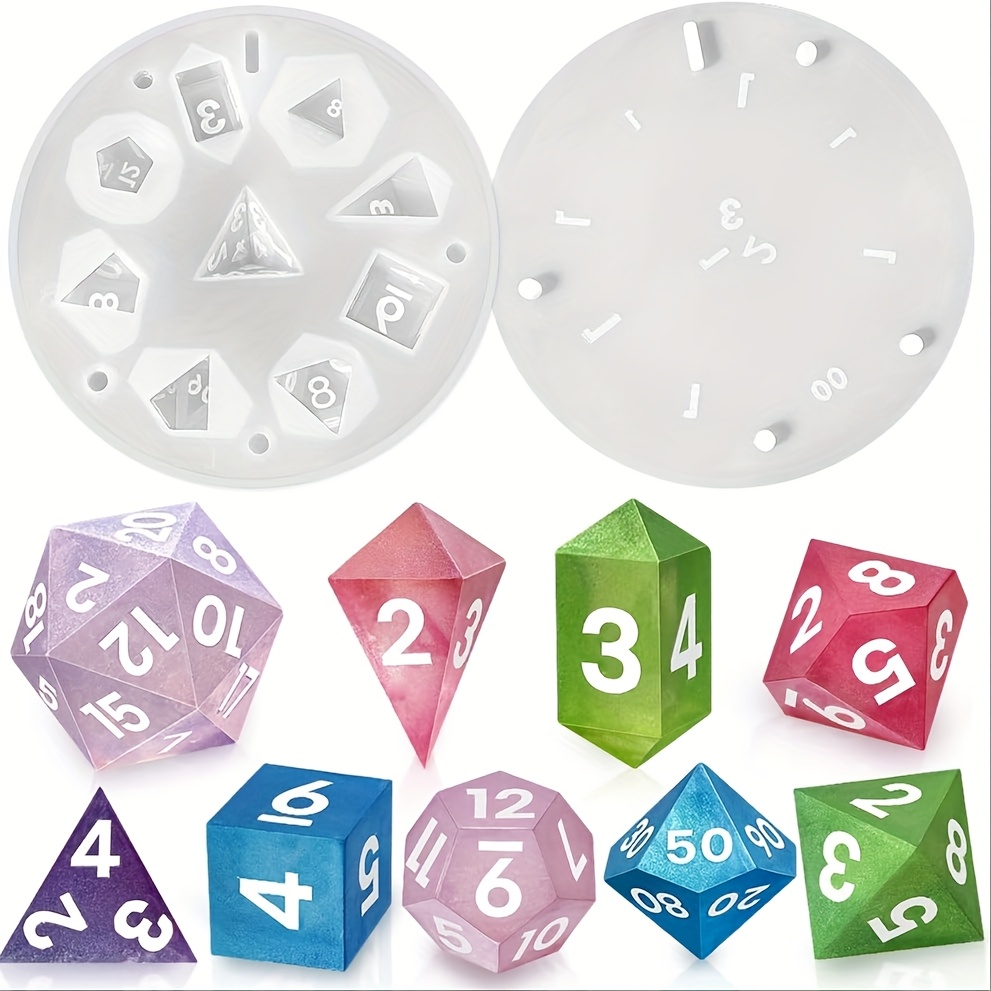 Art Craft Model - 1 Satz Silikonharz-Gussformen, 7-fach geformte, scharfe