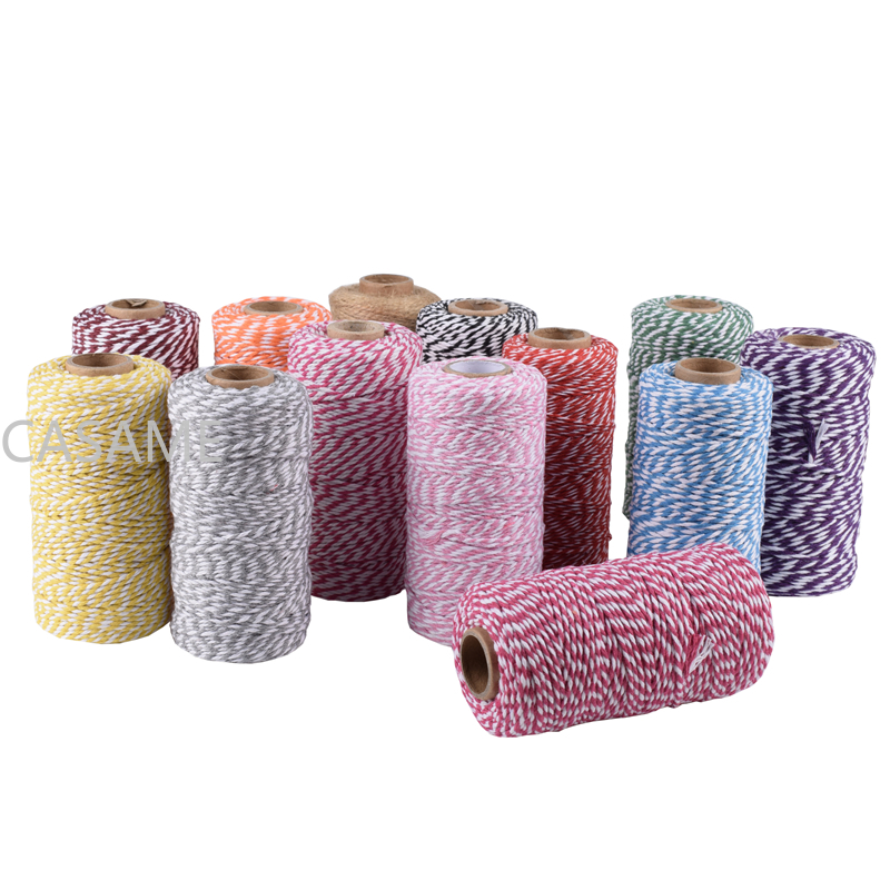 Macrame Cord Cotton - Mehrere bunte Fadens chnur hand gefertigt