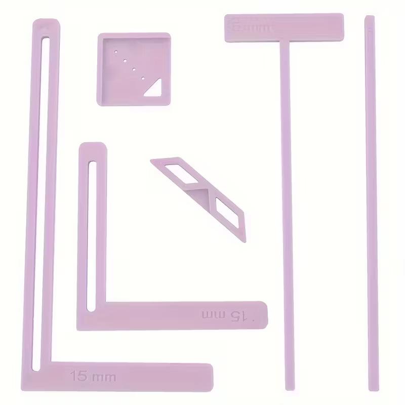 Bookbinding Supply Kit - 6-teiliges Scrapbooking-Werkzeug-Set Multifunktionales Lineal DIY Journal