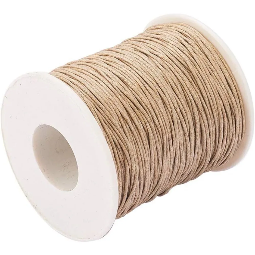 Macrame Cord Cotton - 100 Yards gewachste Kordel aus Baumwolle,
