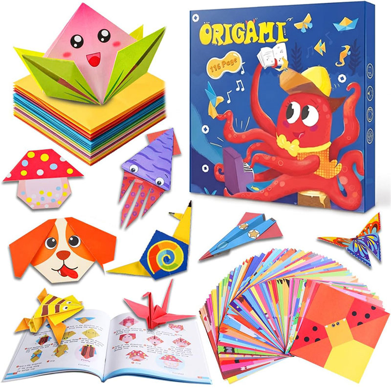 Art Craft Books - Origami Papier-Bastelsets mit Anleitungsbuch DIY Kunsthandwerk