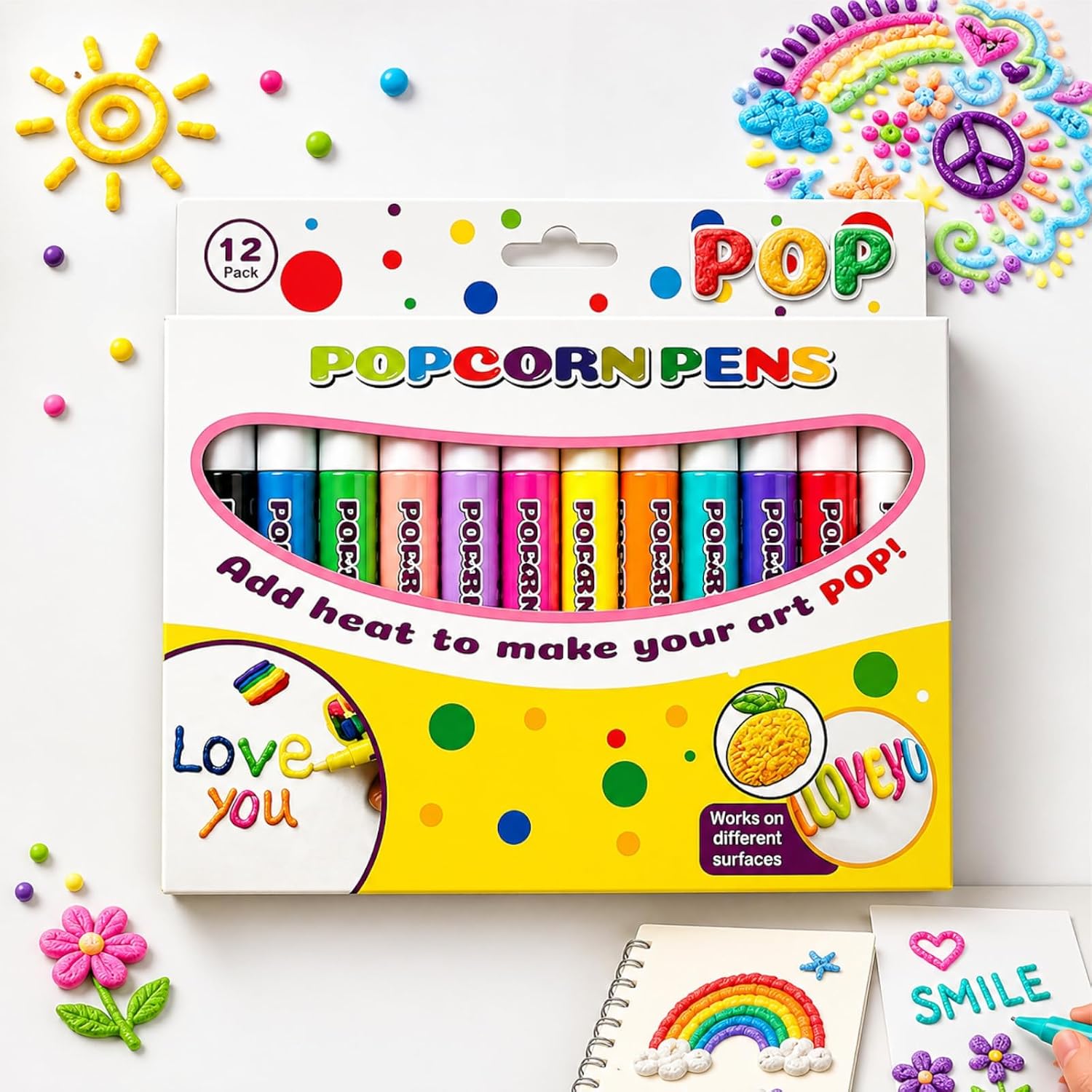 Art Craft Doodle - Magische Puffy Popcorn Stifte 3D Puffy