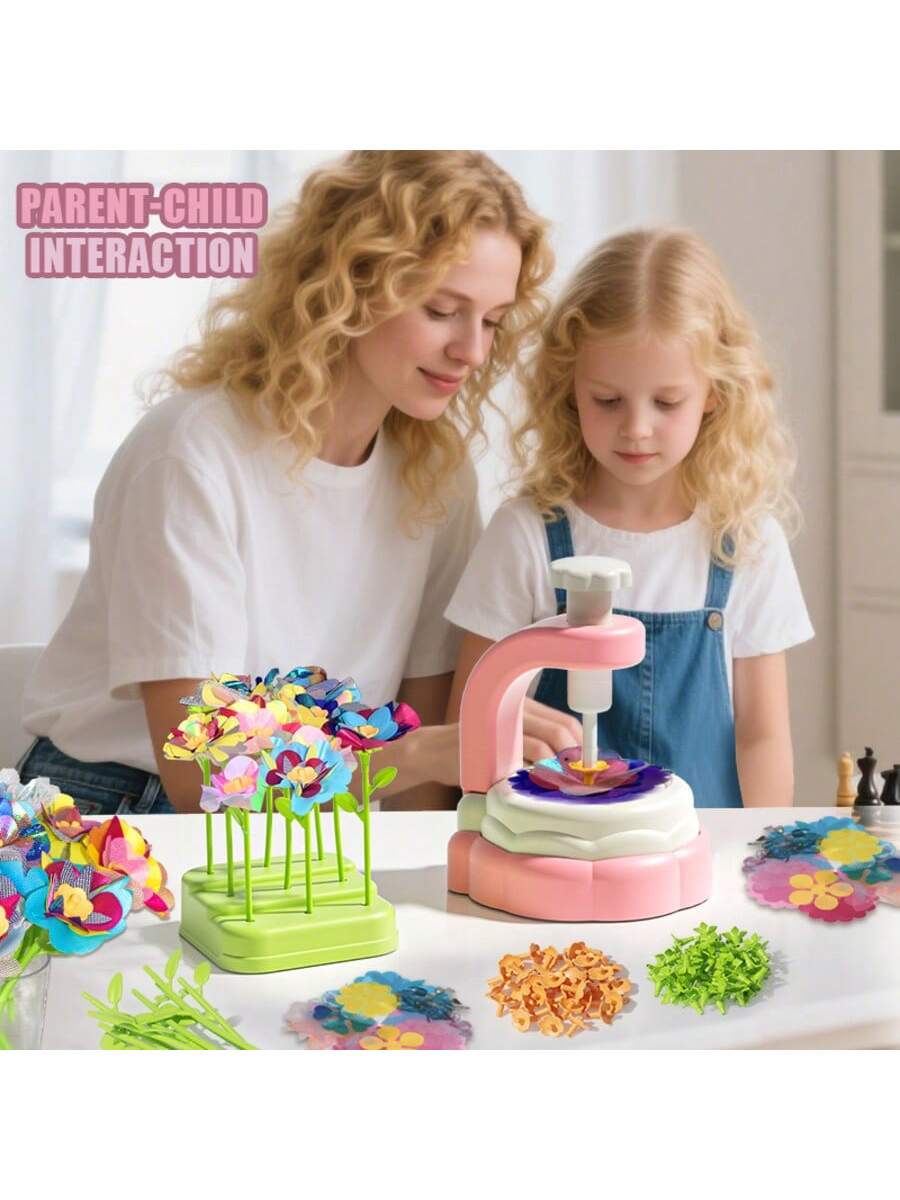 Art Craft Kits For Kids - Blumen-Bastelset für Kinder mit Pressmaschine, Kunsthandwerk,