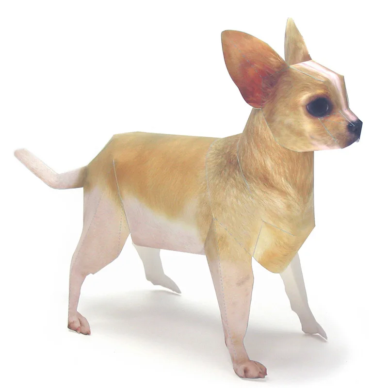 Art Craft Center - Chihuahua Hund Origami Kunst Haustier Papier