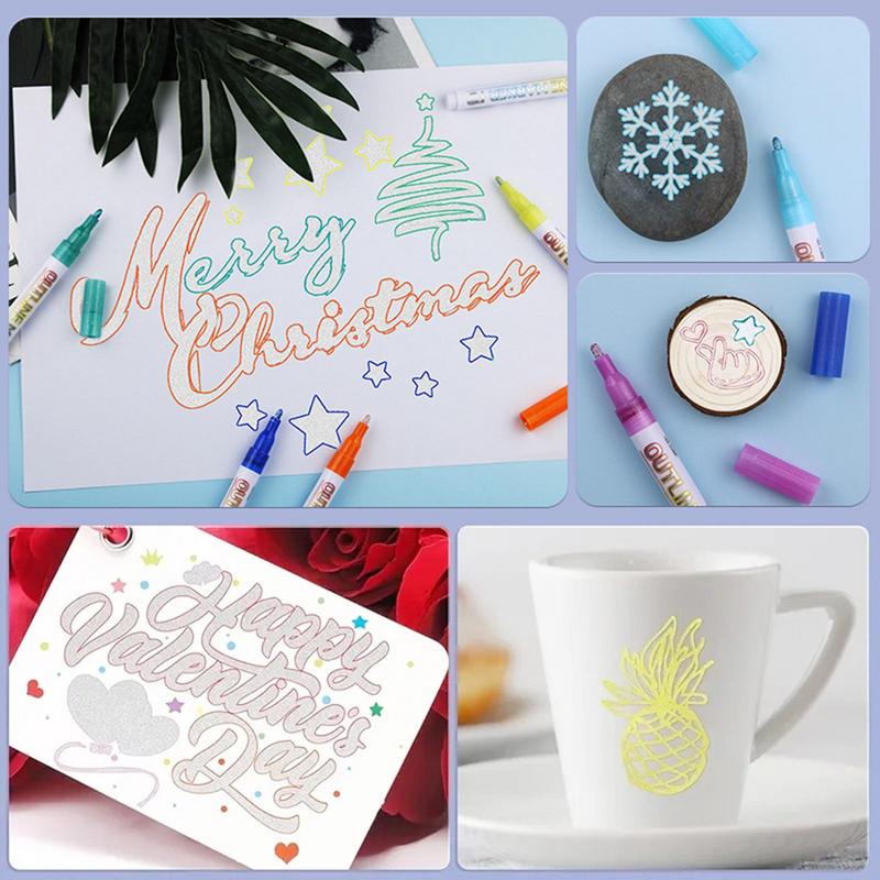Art Craft Doodle - Glitzer stifte 24 Farben schreiben Zeichenstifte