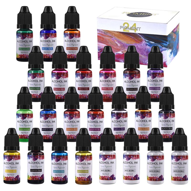 Alcohol Ink Set - 1 Set Epoxy Harz Pigment Kit