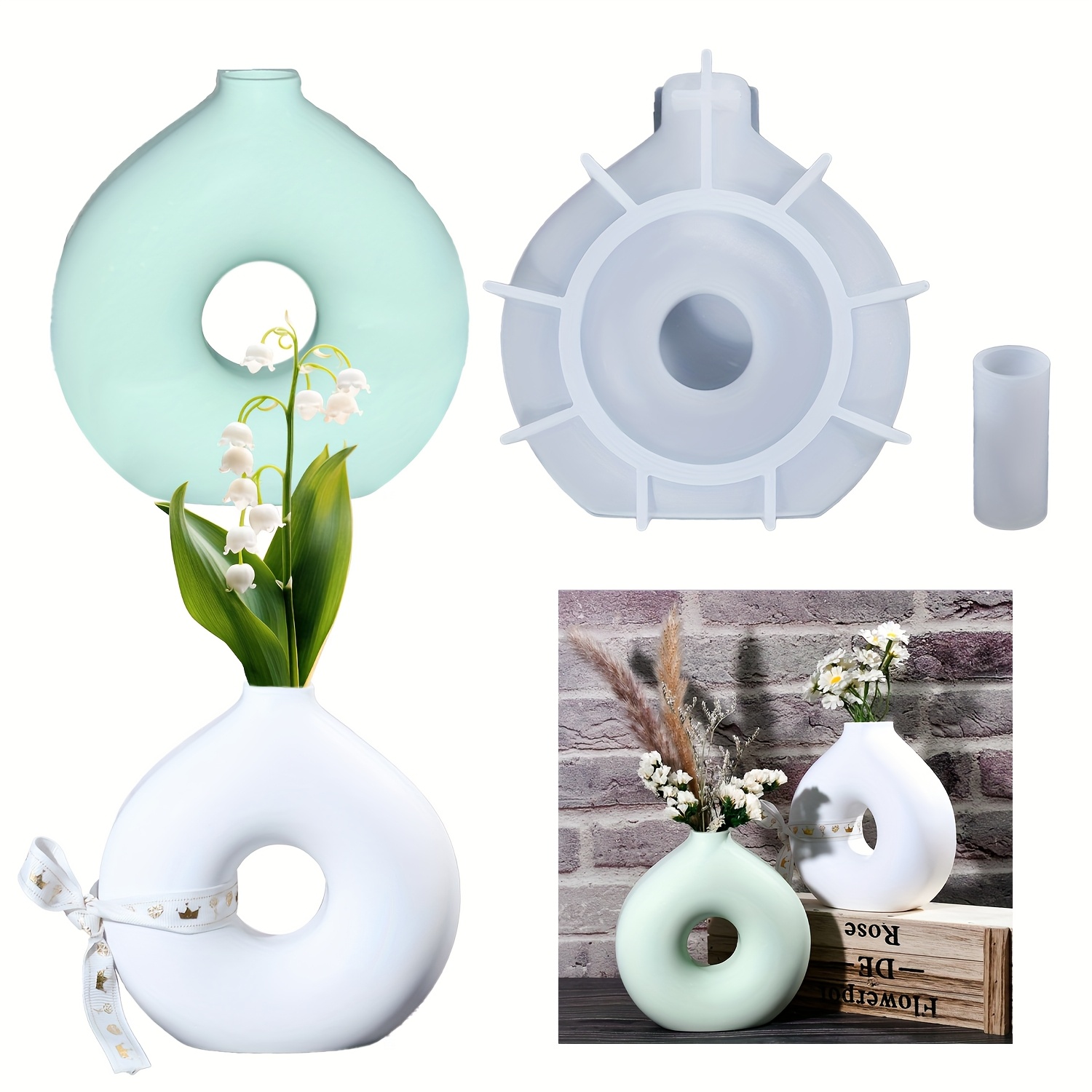 1 DIY runde Vase Silikonform E – Art Craft Vase Bewertung und Preis