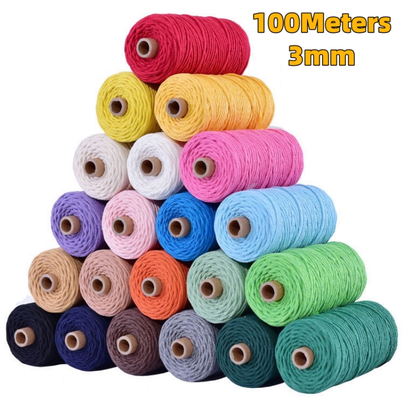 110 Yards handgemachte Boho De – Macrame Cord Cotton Bewertung und Preis