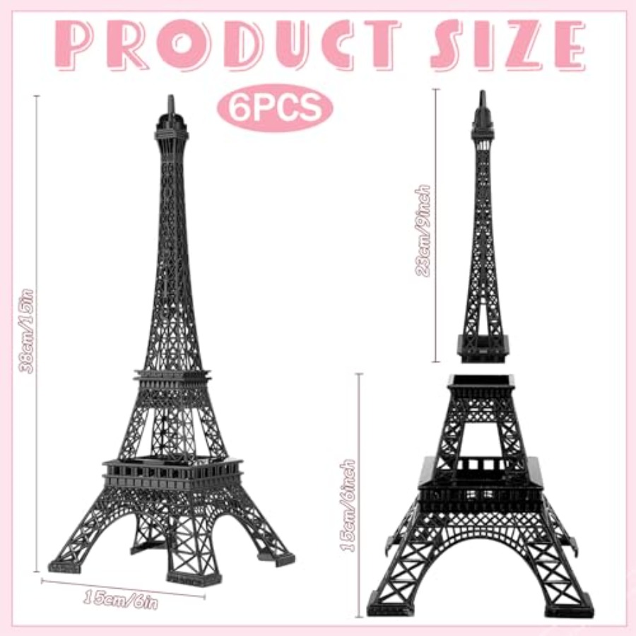 6 Stück 15'' Eiffelturm-Statue – Art Craft Model Bewertung und Preis
