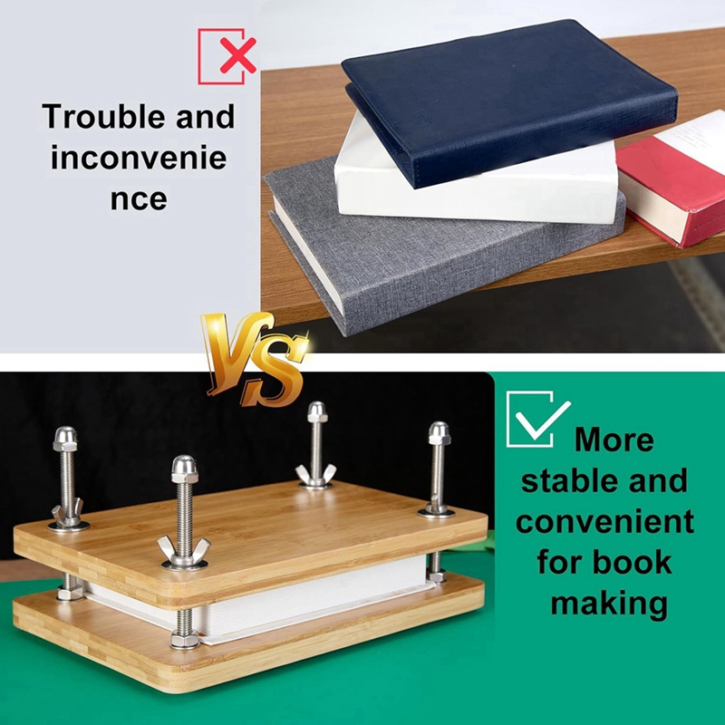 Buchbinderei-Set, Holz-Bambus- – Bookbinding Supply Kit Bewertung und Preis
