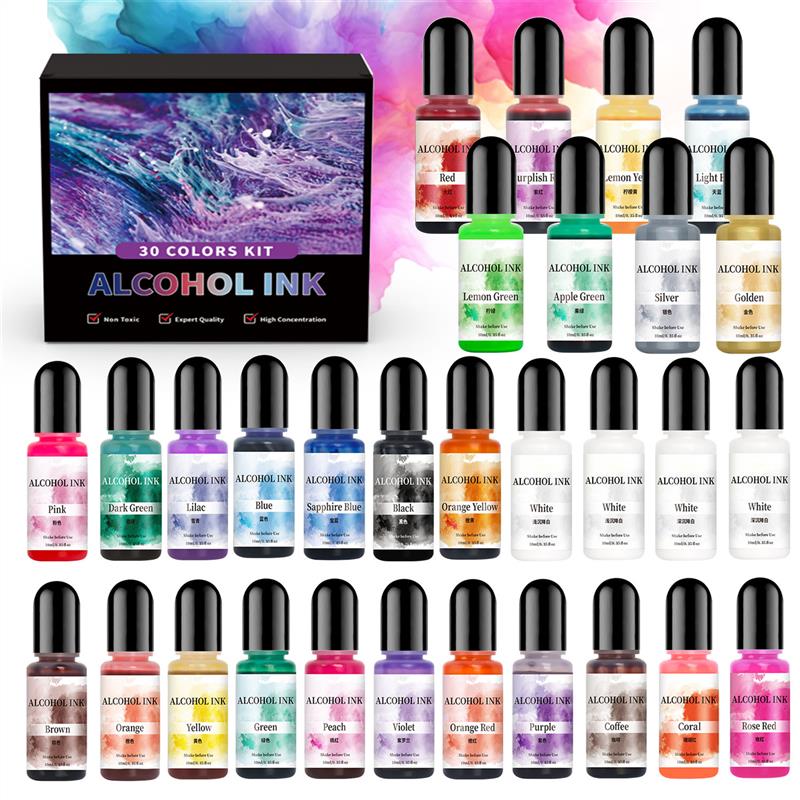 1 Set Kunsttinte Alkohol Epoxi – Alcohol Ink Set Bewertung und Preis