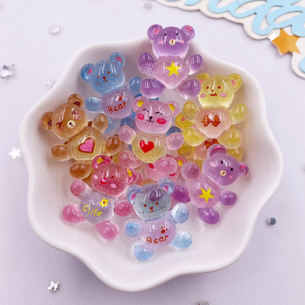 20 Stücke Harz Glitter Kawaii  – Tv Art And Craft Bewertung und Preis