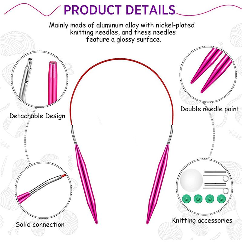 A27F-52-teiliges austauschbare – Knitting Needle Circular Bewertung und Preis