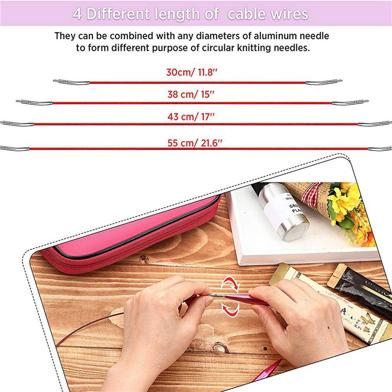 A27F-52-teiliges austauschbare – Knitting Needle Circular Bewertung und Preis
