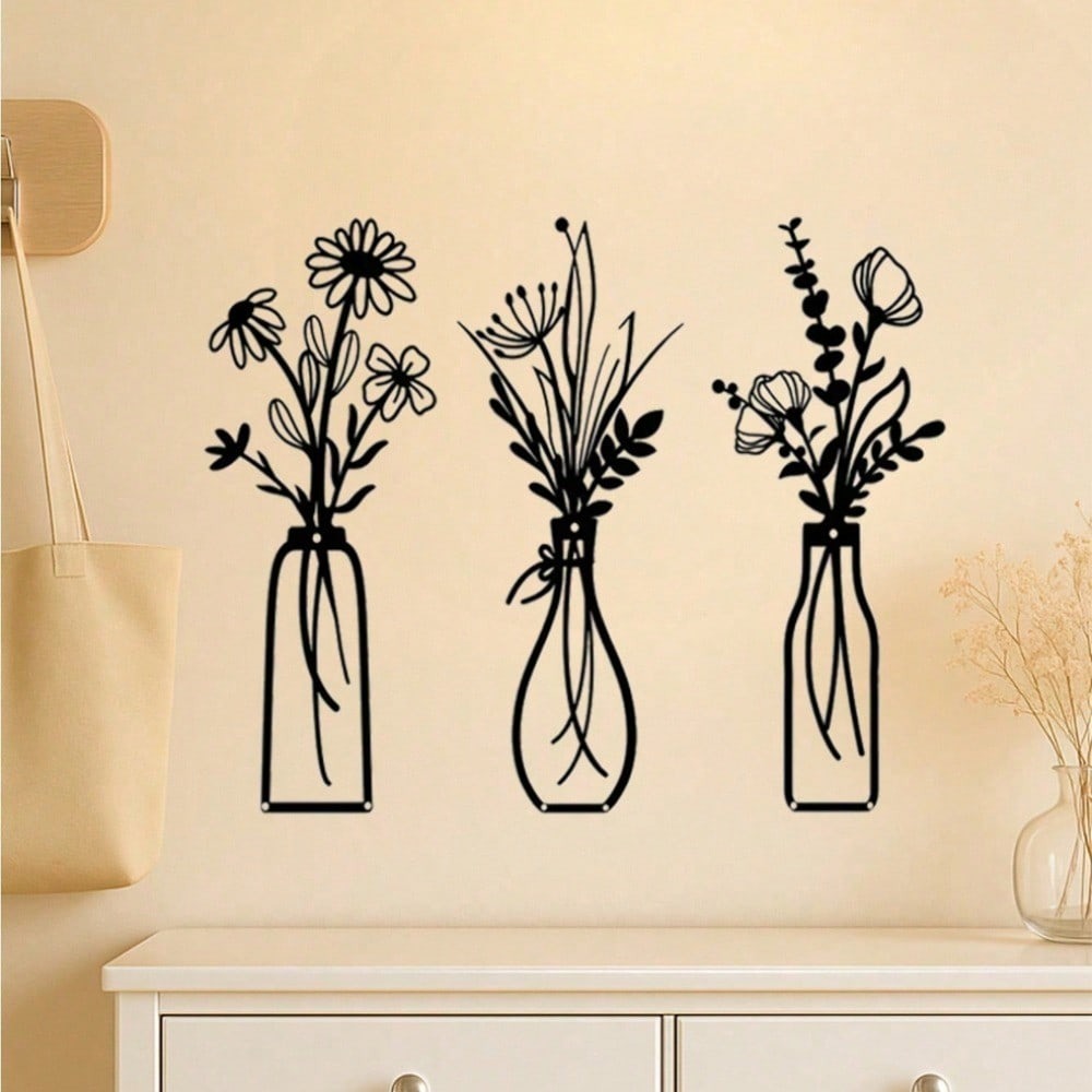 3-teilige Vintage Metall-Wandk – Art Craft Vase Bewertung und Preis