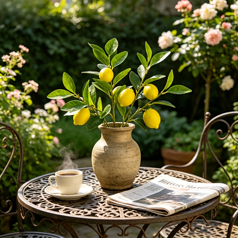 Künstliche Zitronenzweige, 3 K – Art Craft Vase Bewertung und Preis