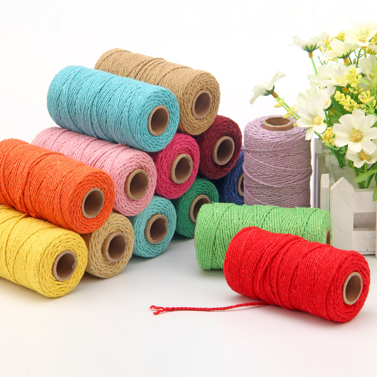2mm Seil Twisted-Cord 100m Bau – Macrame Cord Cotton Bewertung und Preis