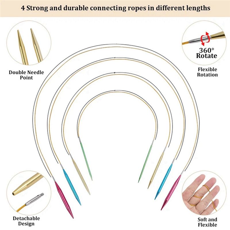 BHTS-Aluminium Austauschbare H – Knitting Needle Circular Bewertung und Preis