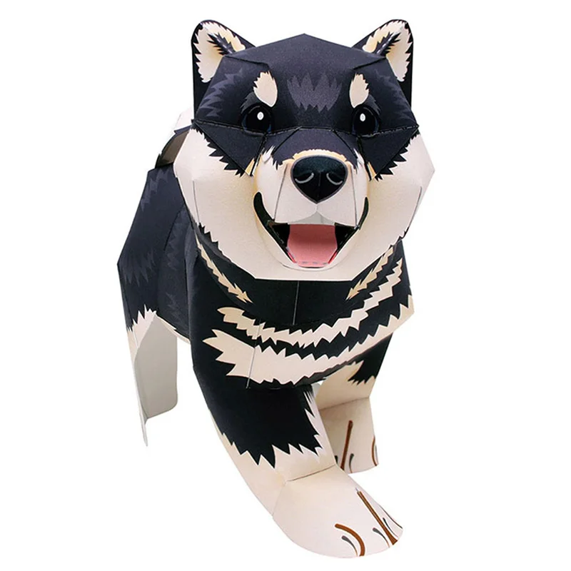 Schwarzer Shiba Inu Hund, hand – Art Craft Center Bewertung und Preis