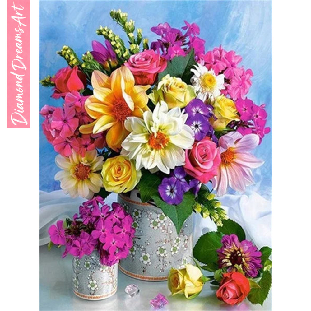 Vollständiges Diamant-Mosaik B – Art Craft Vase Bewertung und Preis