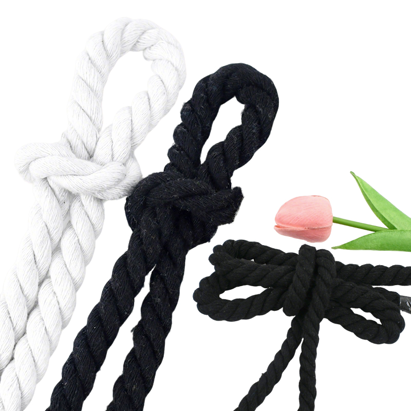 5-20mm Weiße/Schwarze Baumwoll – Macrame Cord Cotton Bewertung und Preis