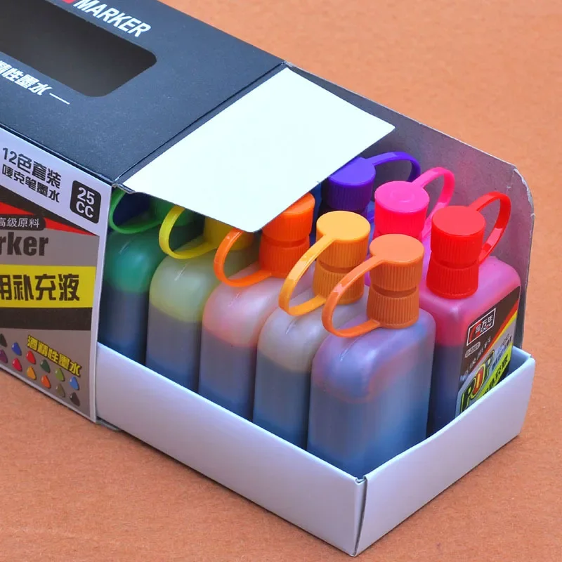 12-farbiges 25-ml-Marker-Tinte – Alcohol Ink Set Bewertung und Preis