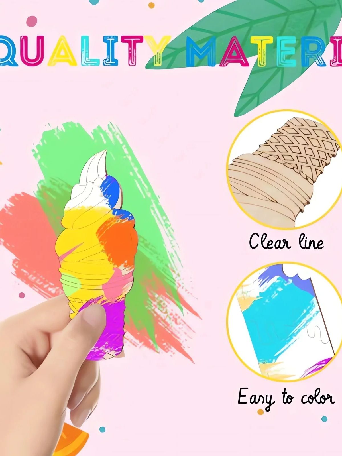 6/30 stücke Eis Holz ausschnit – Art Craft Doodle Bewertung und Preis