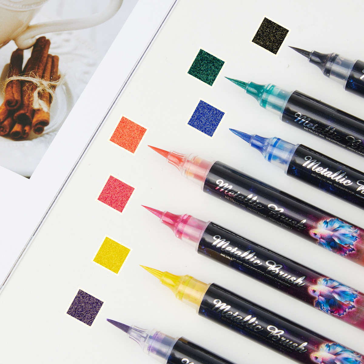 Glitzer-Effekt Pinselstifte 8  – Art Craft Doodle Bewertung und Preis