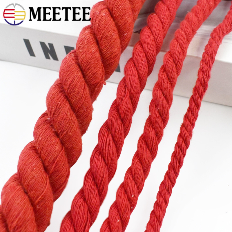 4/5/10M Rotes Baumwollseil 3-S – Macrame Cord Cotton Bewertung und Preis