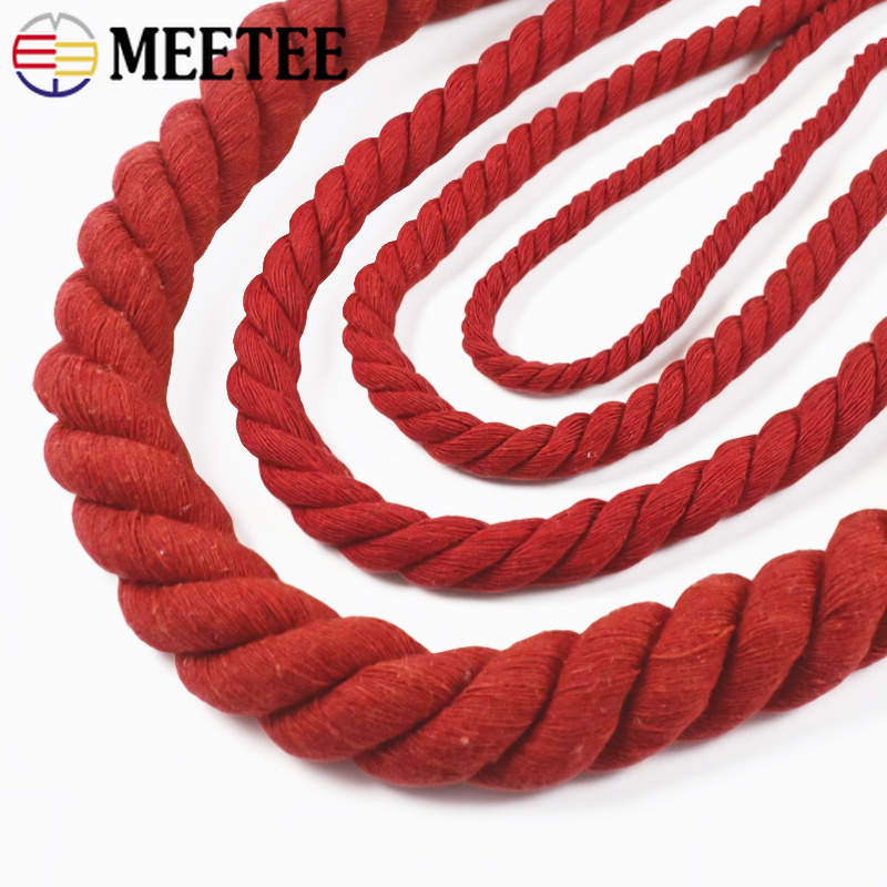 4/5/10M Rotes Baumwollseil 3-S – Macrame Cord Cotton Bewertung und Preis