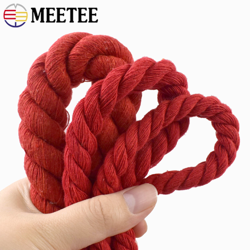 4/5/10M Rotes Baumwollseil 3-S – Macrame Cord Cotton Bewertung und Preis