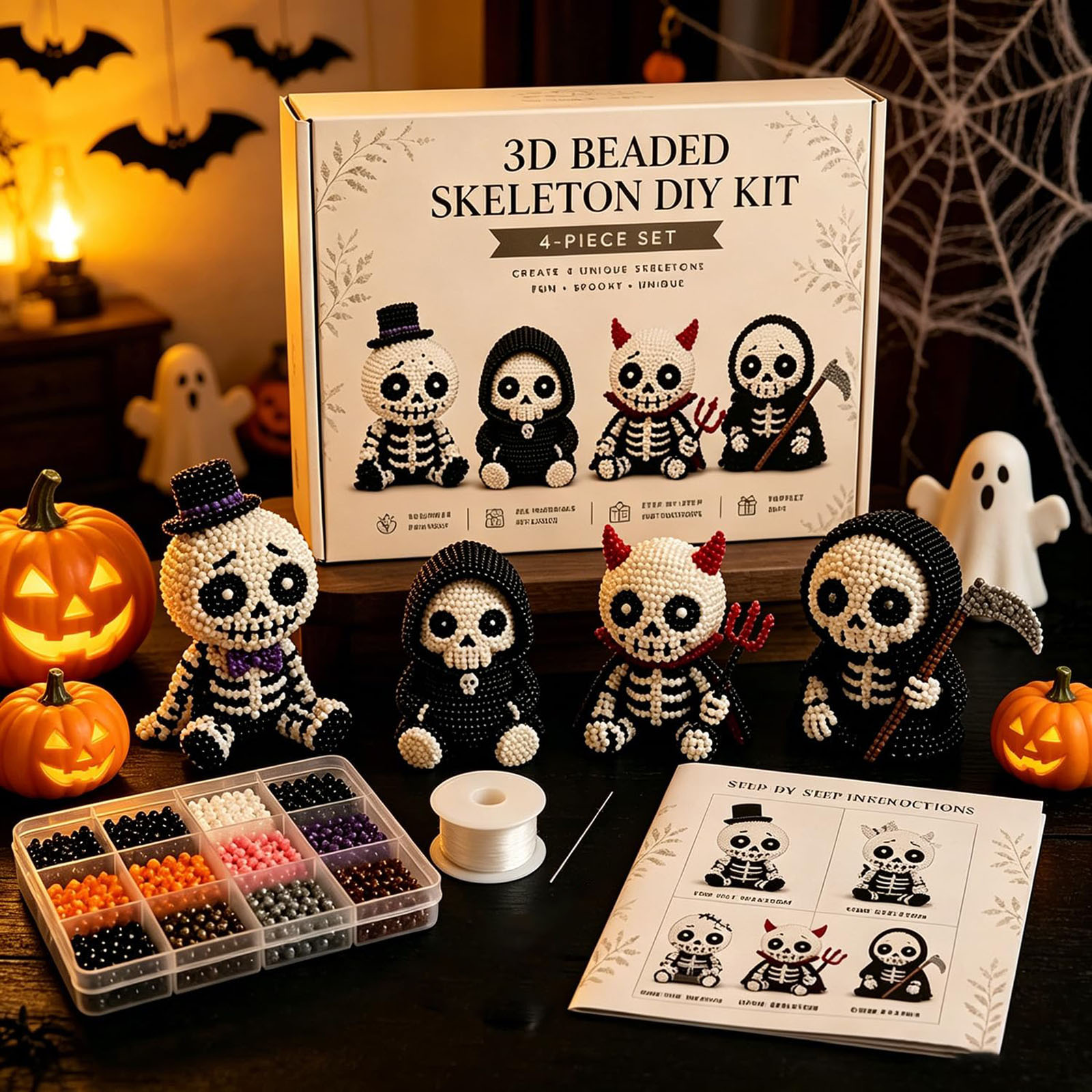 3D Perlen-Skelett DIY-Set Krea – Art Craft Kits For Kids Bewertung und Preis