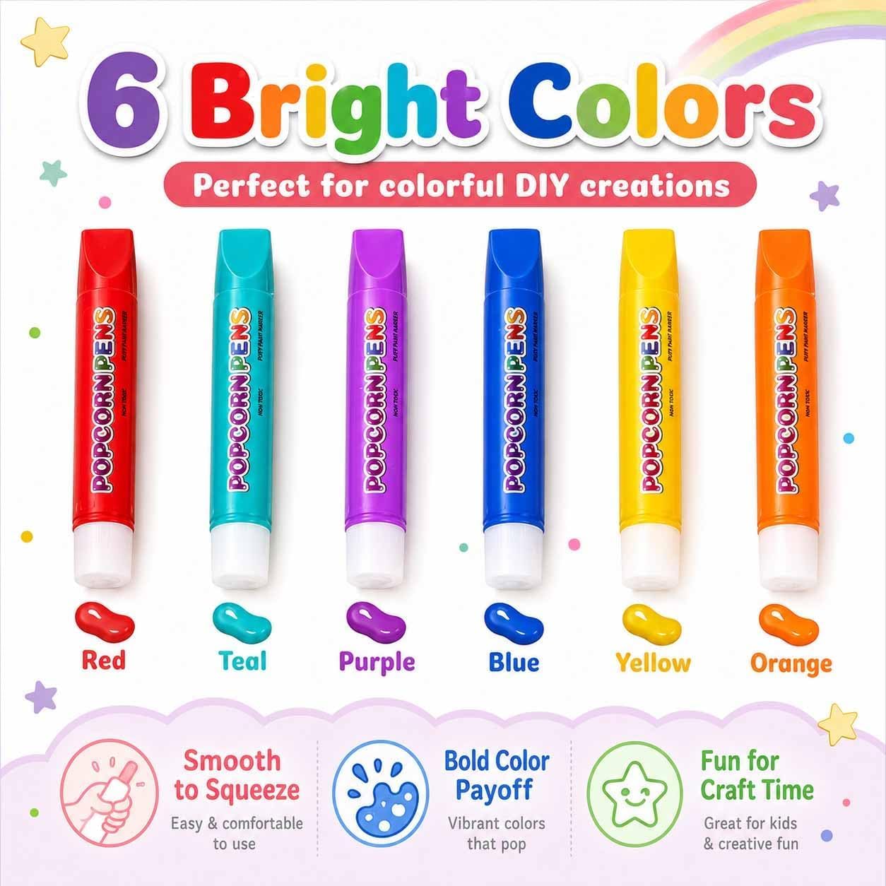 Magische Puffy Popcorn Stifte  – Art Craft Doodle Bewertung und Preis