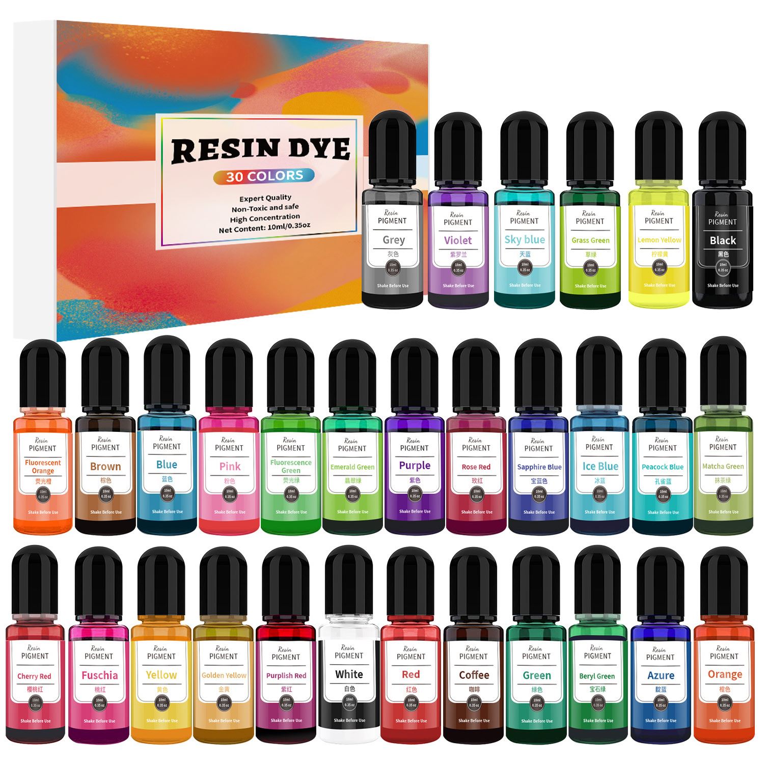 24/30 Farben Set 10 ml Epoxidh – Alcohol Ink Set Bewertung und Preis