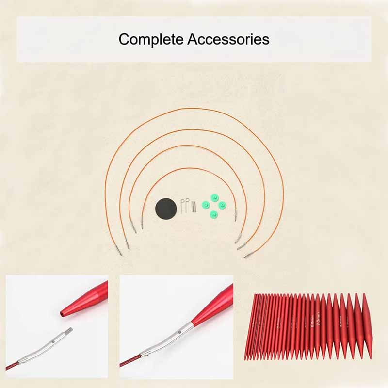 25-teiliges Stricknadel-Set Au – Knitting Needle Circular Bewertung und Preis