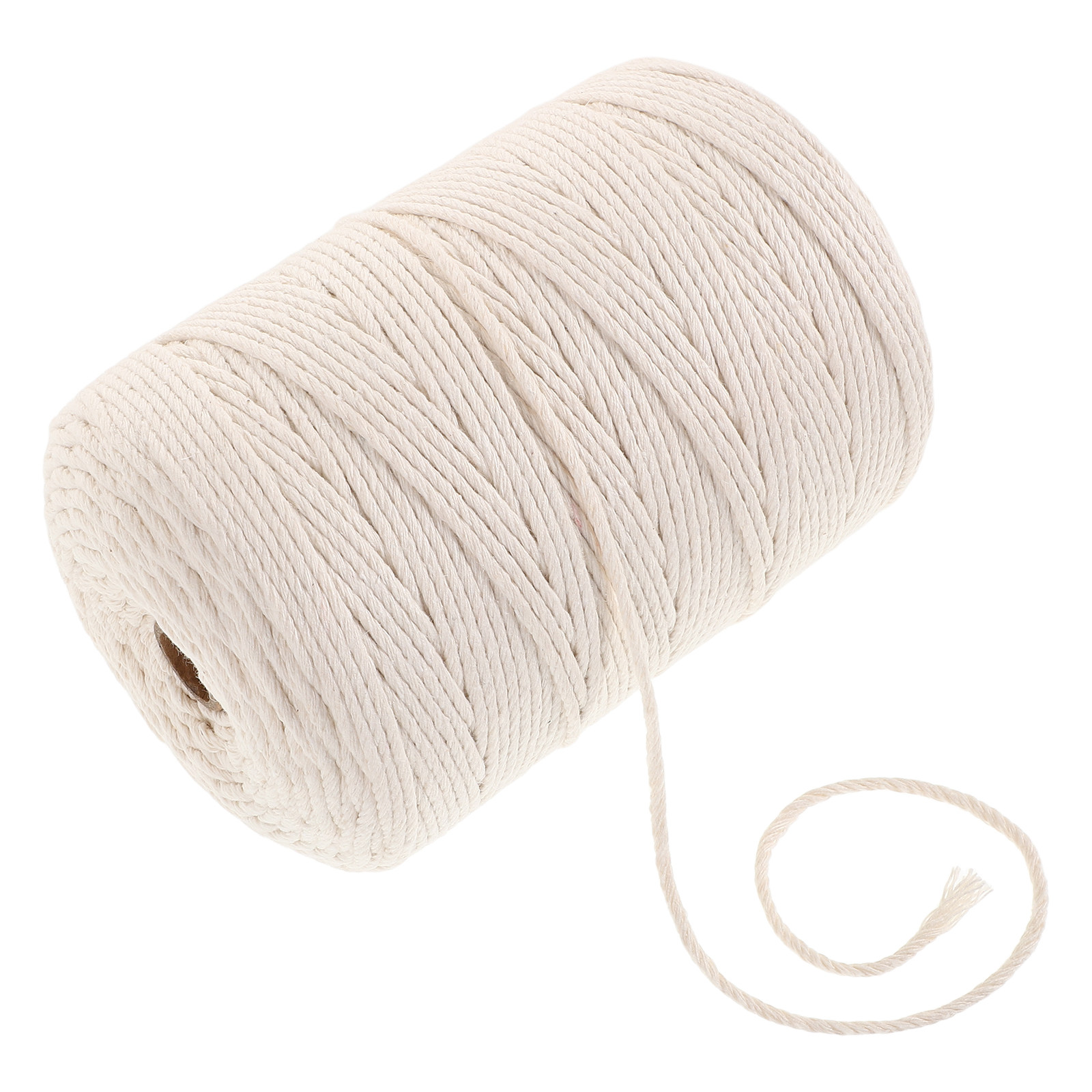 1 Rolle dickes, weiches Baumwo – Macrame Cord Cotton Bewertung und Preis