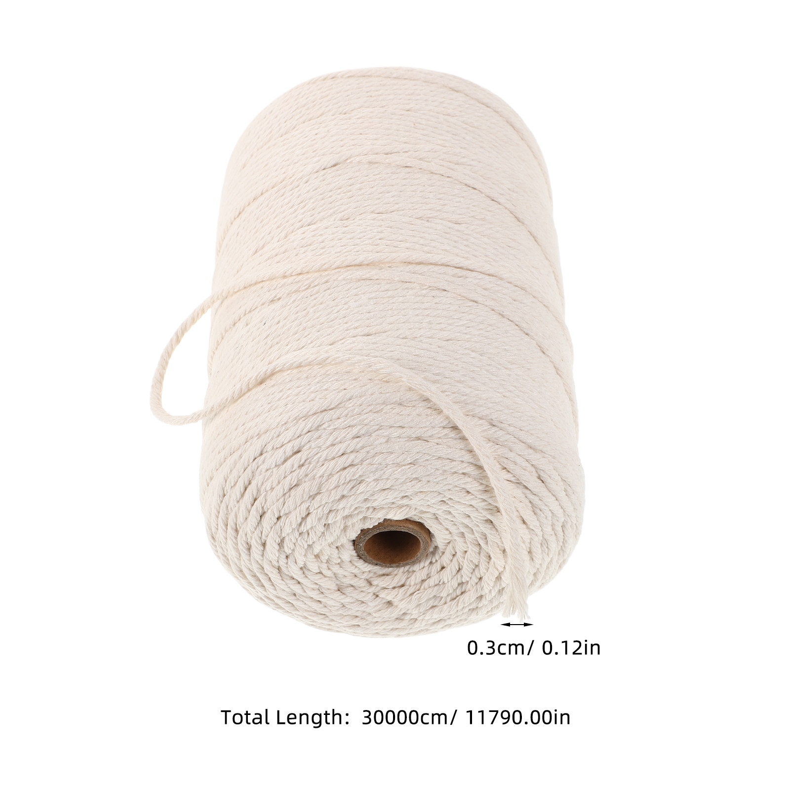 1 Rolle dickes, weiches Baumwo – Macrame Cord Cotton Bewertung und Preis