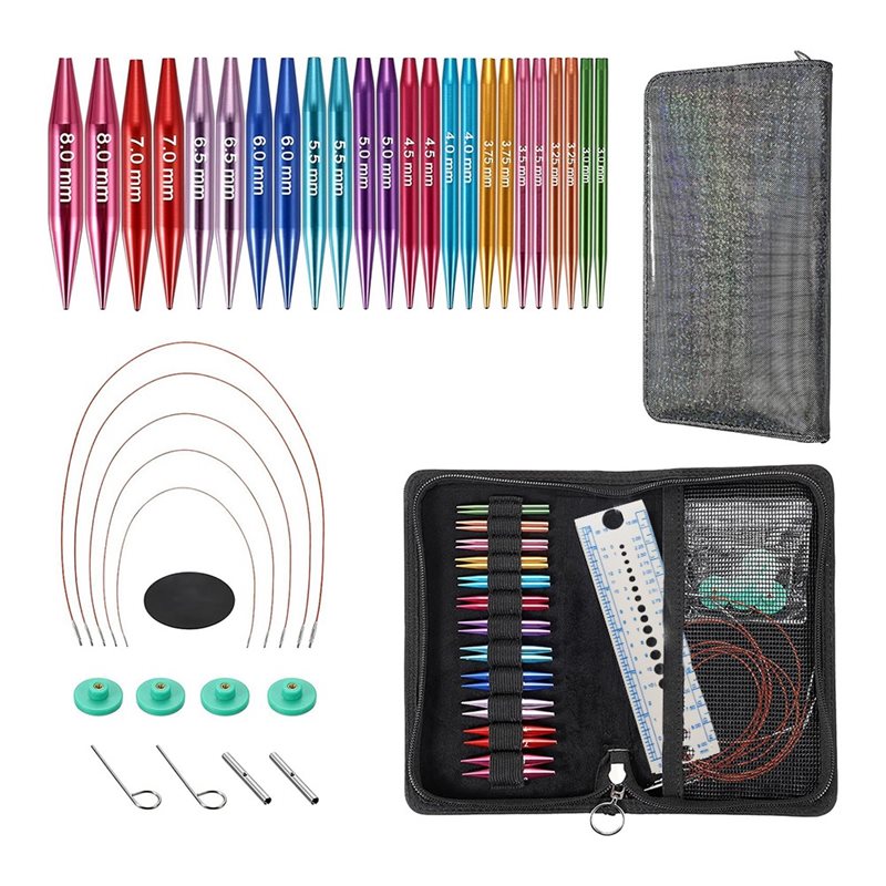 Kurzes, austauschbares Strickn – Knitting Needle Circular Bewertung und Preis