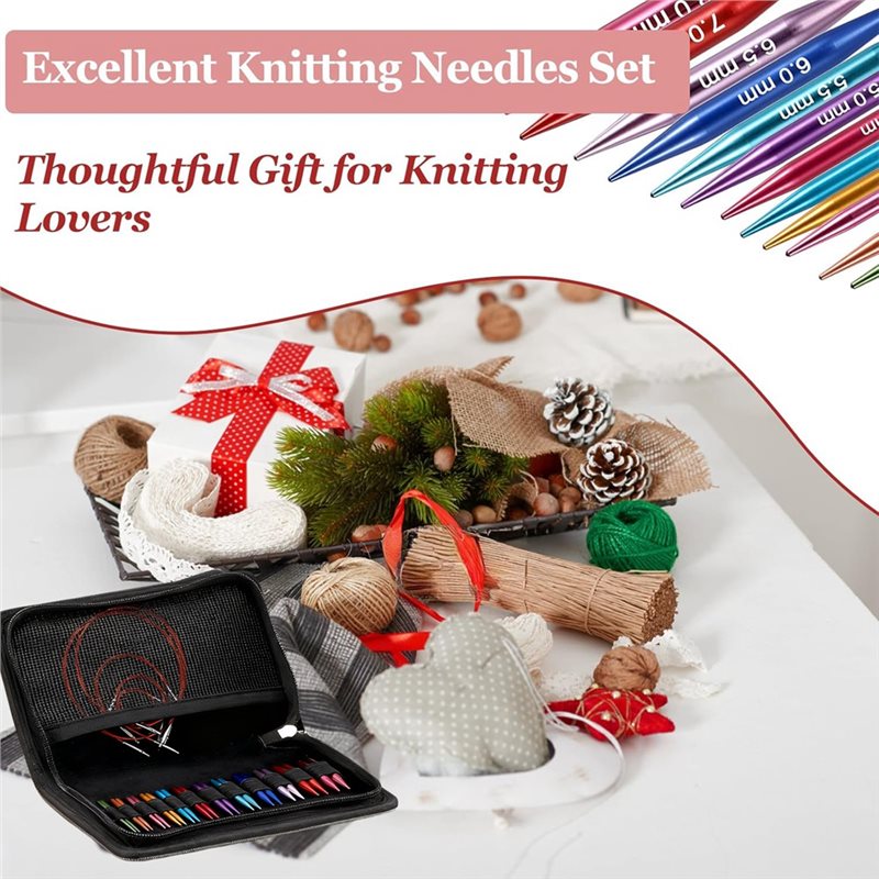 Kurzes, austauschbares Strickn – Knitting Needle Circular Bewertung und Preis