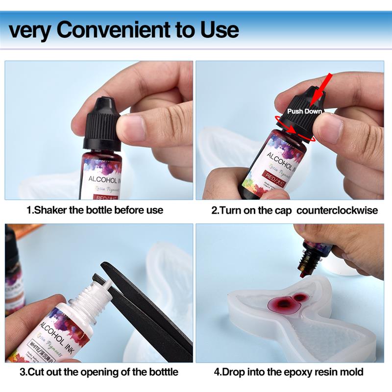 1 Set Epoxy Harz Pigment Kit K – Alcohol Ink Set Bewertung und Preis